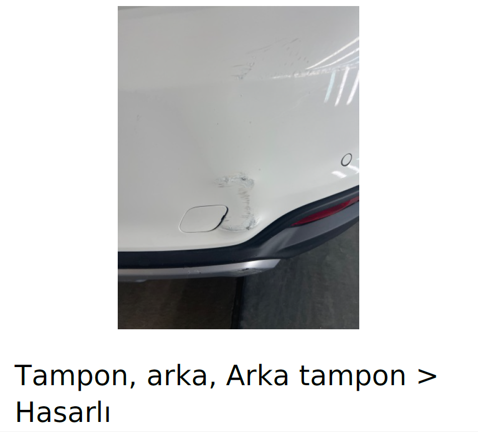 Arka Tampon - Çizik