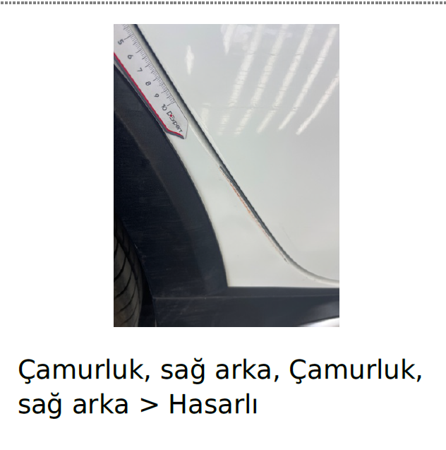 Sağ Arka Çamurluk - Çizik